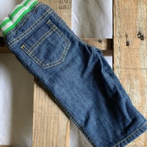 Baby Boden Boys Lined Pull-On Cuffed Jeans